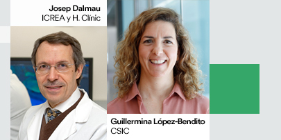 Josep Dalmau (ICREA y Hospital Clínic de Barcelona) y Guillermina López-Bendito (CSIC)
