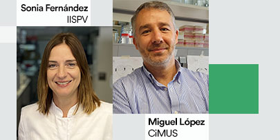 Sonia Fernández (IISPV) y Miguel López (CiMUS)