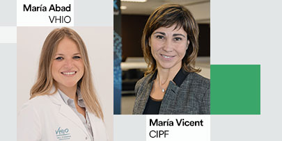 María Abad (VHIO) y María Vicent (CIPF)